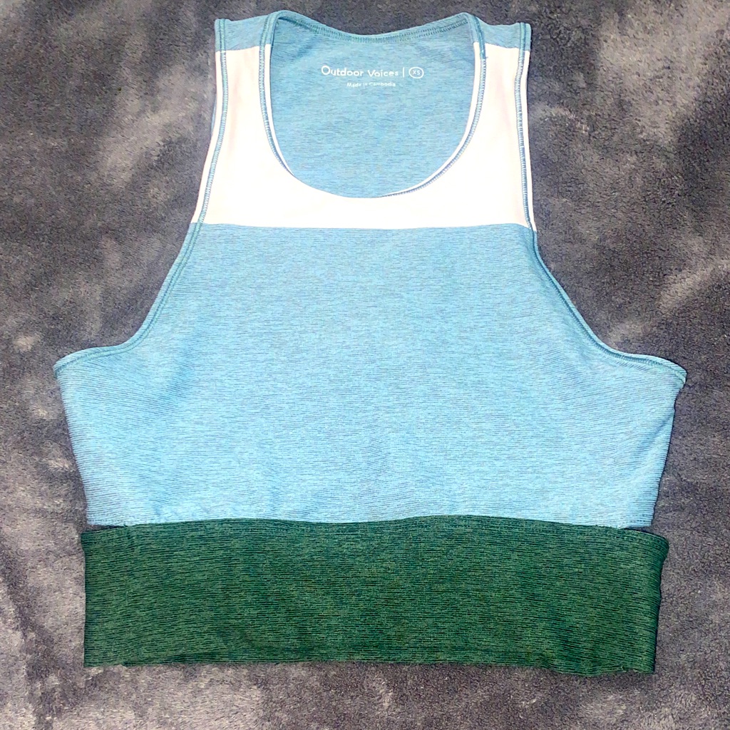 Outdoor Voices Xs Cutout Sports Bra Cropped Top